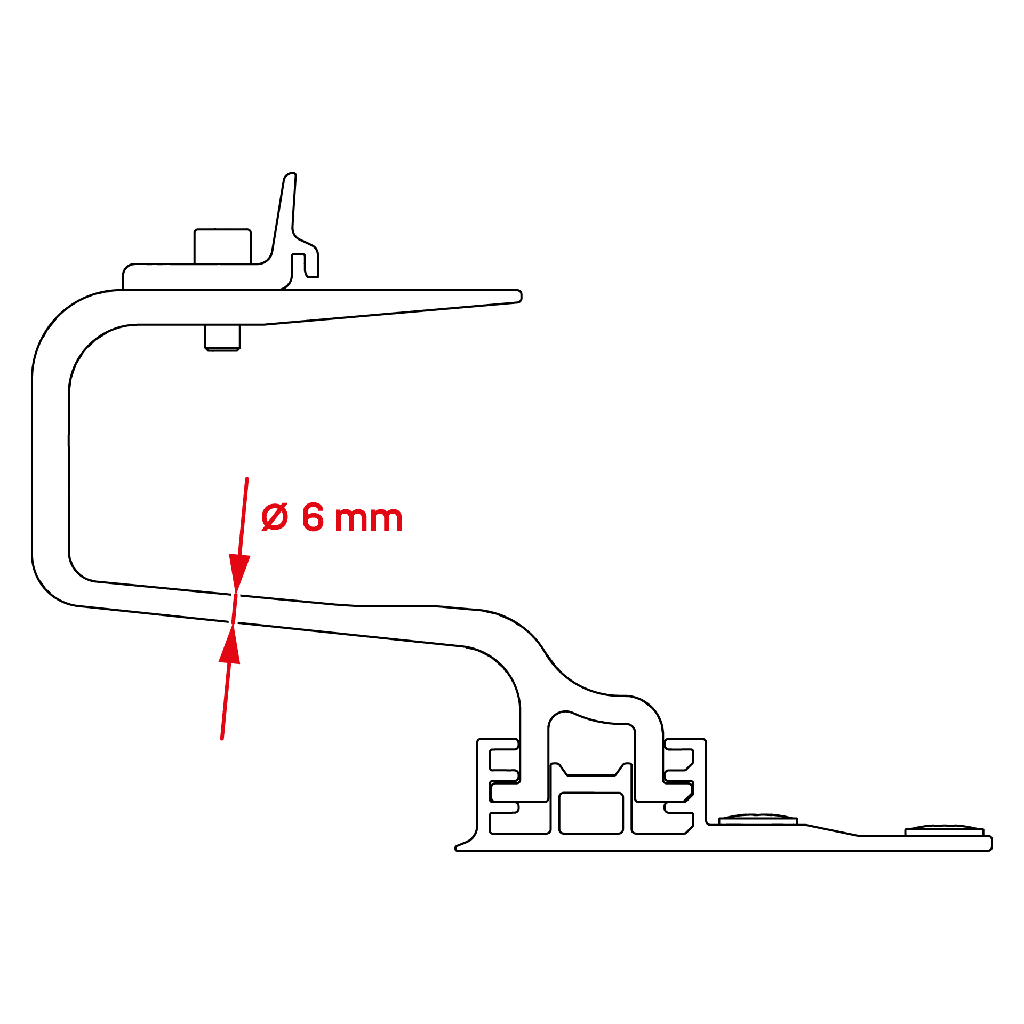 K2 Systems - 2004795 - Crochet SingleHook 3S Light