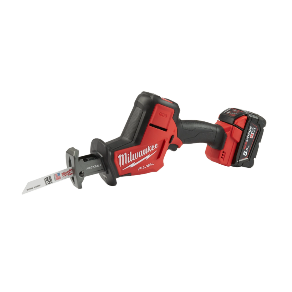 Milwaukee - 4933459885 - M18 FHZ-502X - Coffret Scie Sabre compact FUEL 18V + 2 batteries M18 5Ah + Chargeur + Coffret HD Box