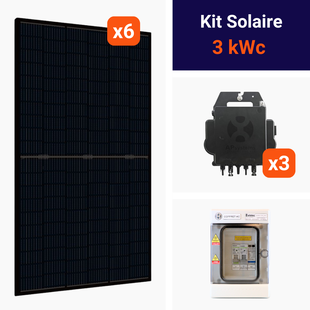 Kit 3kWc • 6x DMEGC 500 • DS3H • Monophasé