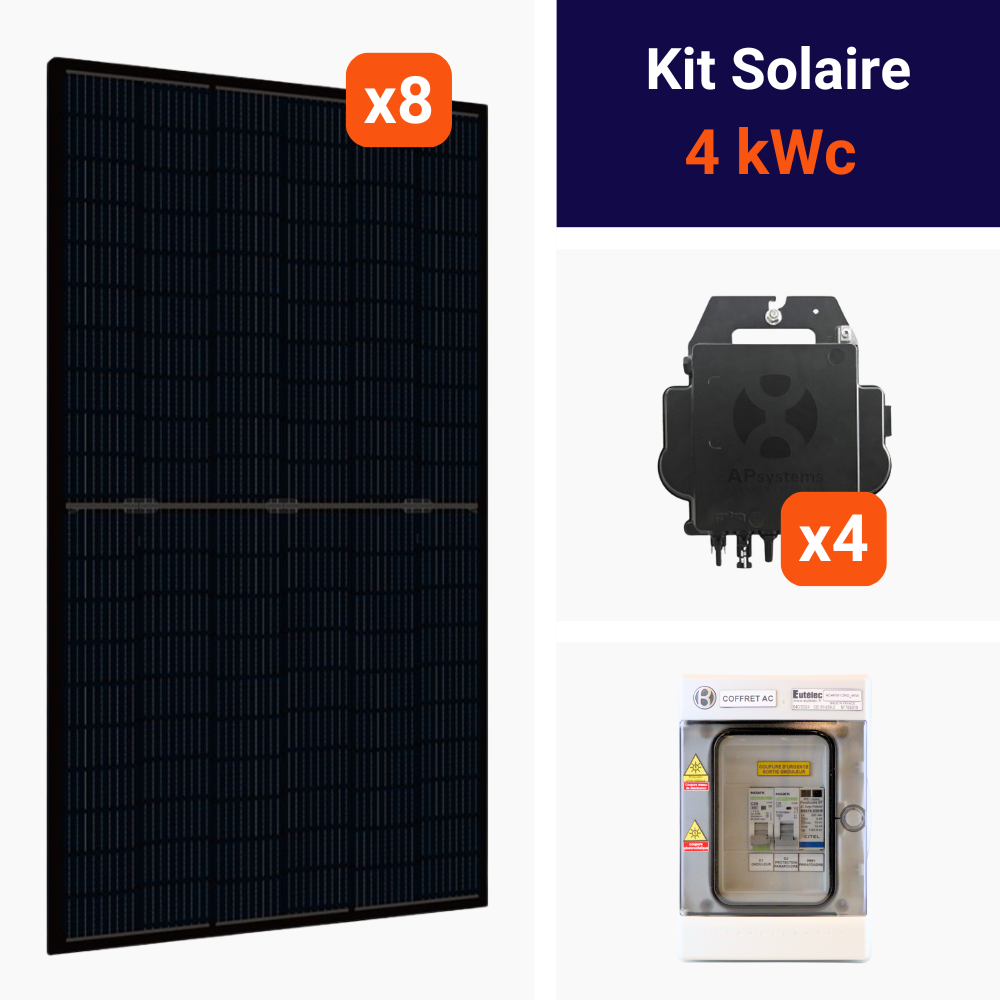Kit 4kWc • 8x DMEGC 500 • DS3H • Monophasé