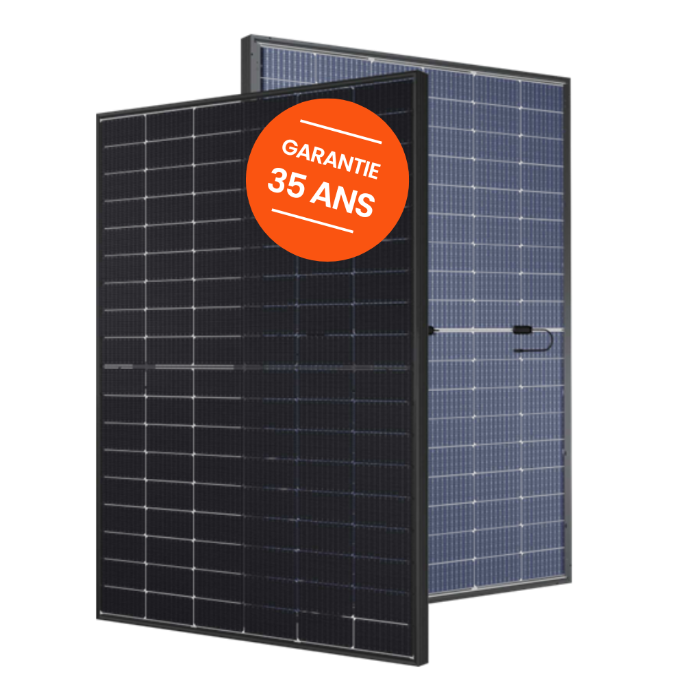 Denim Solar - U N4 500 BTG 108H - 500 Wc - Biverre 2x2.0mm - Cadre noir - Transparent