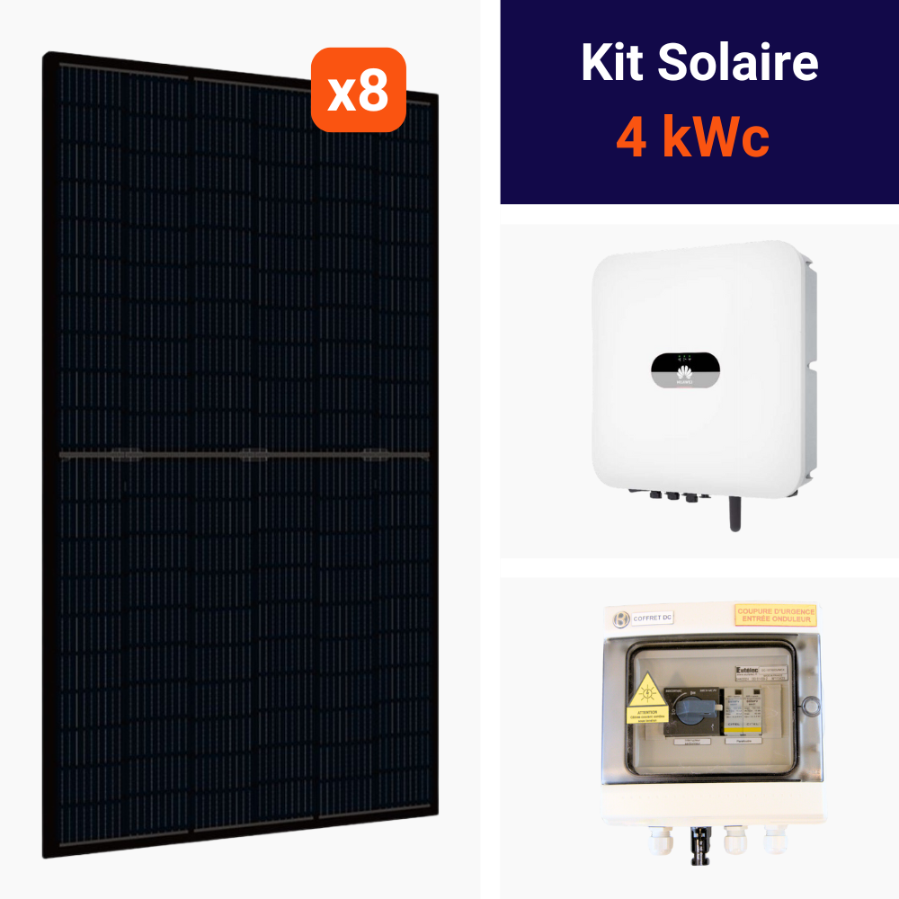 Kit Huawei 4kWc • DMEGC 500 • 3KTL-L1 • Monophasé
