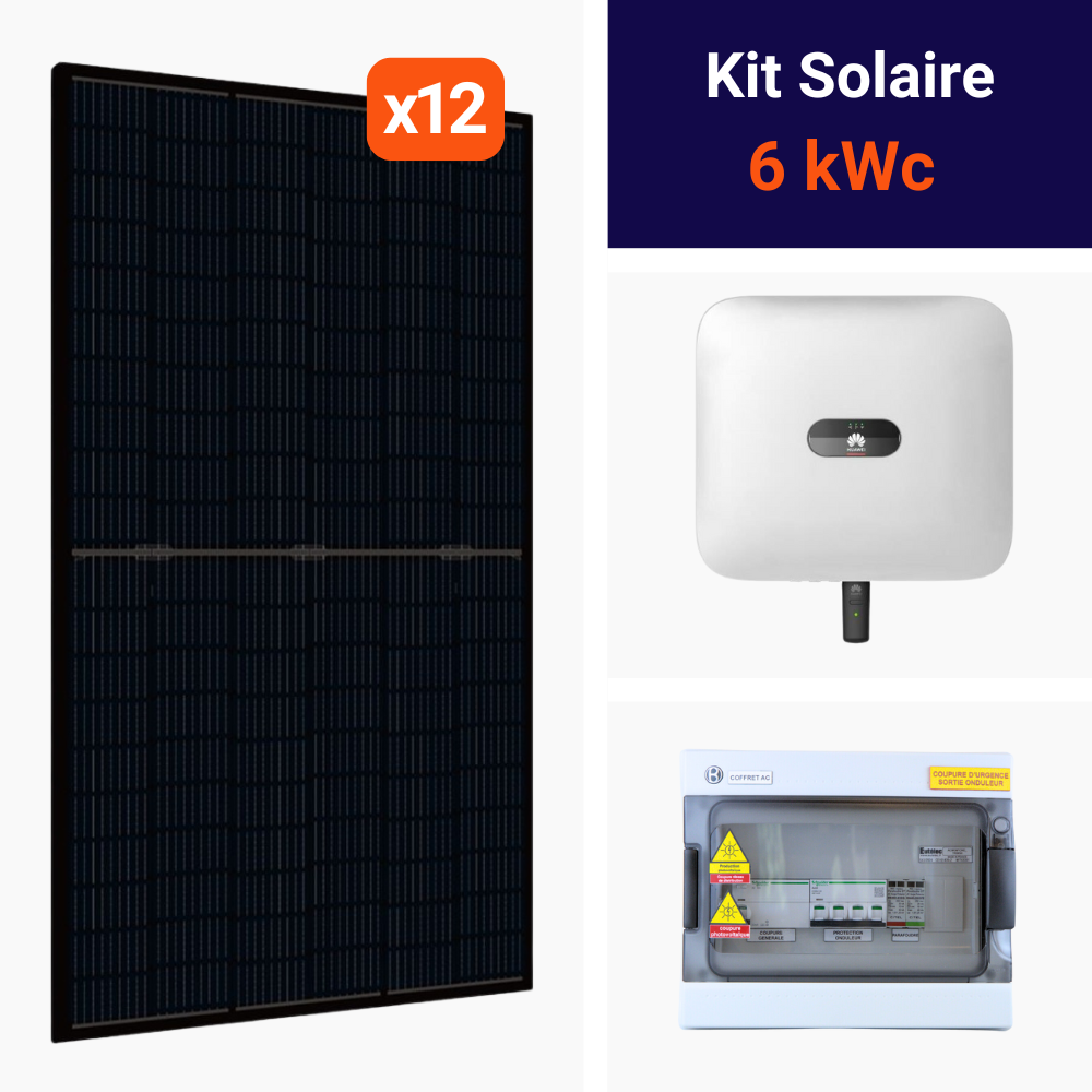 Kit Huawei 6kWc • DMEGC 500 • 6KTL-M1 • Triphasé