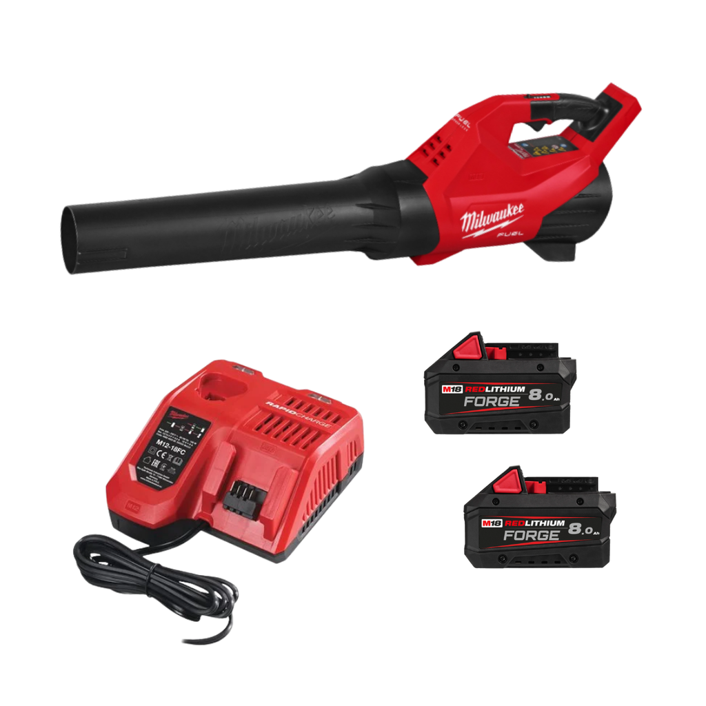 Milwaukee - 4933499233 - M18 FBLG3-802 - Pack Souffleur M18 FUEL + 2 batteries M18 FB 8Ah + Chargeur