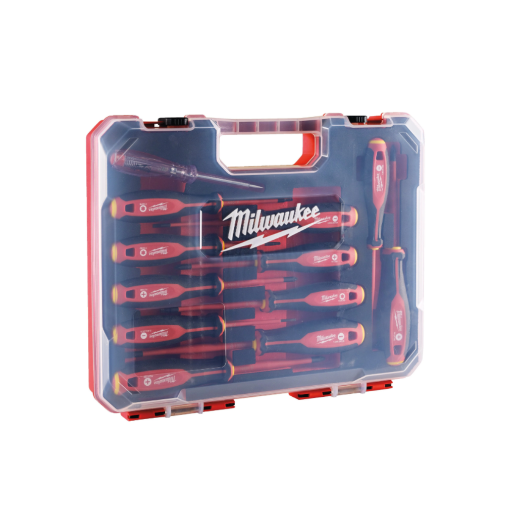 Milwaukee - 4932479095 - Tri-Lobe VDE Screwdriver 12pc SET - Set de 12 pièces Tournevis Trilobe VDE