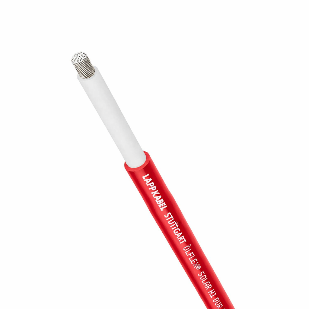 Lapp - ÖLFLEX® SOLAR H1 BUR - Câble solaire 6mm2 ROUGE - coupe au mètre