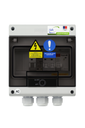 WA Conception - Coffret AC 9-12kW Mono, protection onduleur 50A 230VAC, Différentiel 300mA Type AC, avec parafoudre AC Type 2