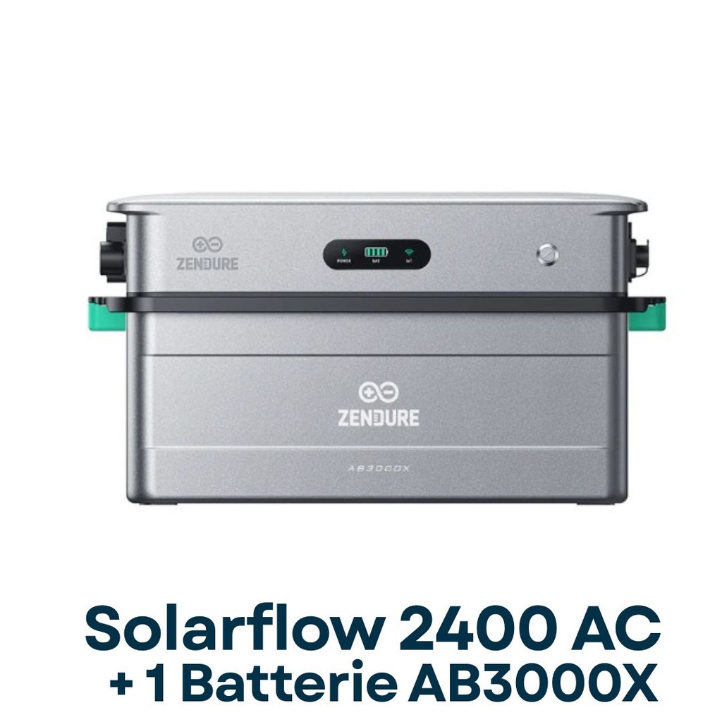 Kit Zendure Solarflow 2400AC + 1x AB3000X