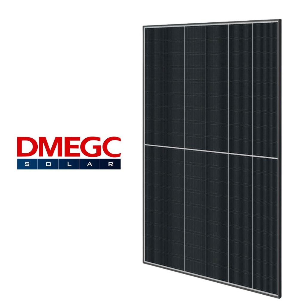DMEGC Solar - DM465G12RT-B48HBW - 465 Wc - Biverre Bifacial Cadre noir - PPE2
