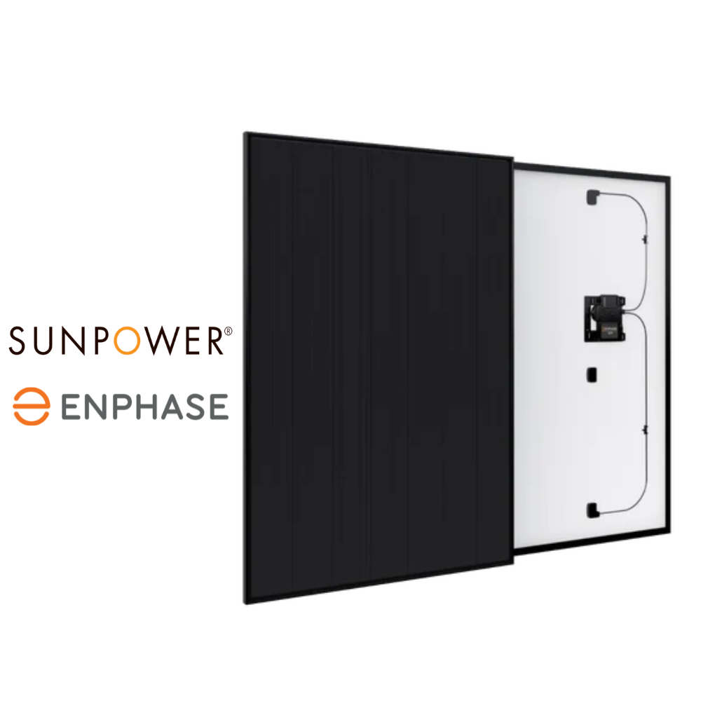 Sunpower - SPR-P6-375-BLK-E9-AC - 375 Wc - Full Black avec microonduleur intégré