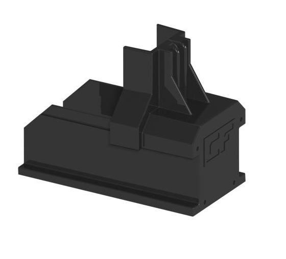 Esdec - 1008060B - ClickFit EVO - Embout de rail de montage avec support d'étrier - noir