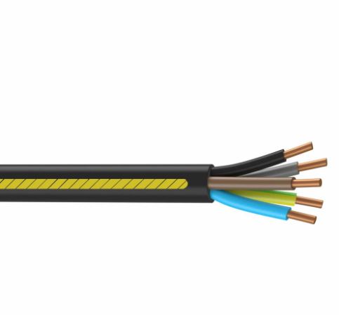Nexans - Câble électrique U1000R2V - 5G2.5mm2 - coupe au mètre