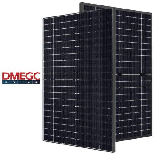 [1-003-018] DMEGC Solar - DM500M10RT-B60HBT - 500 Wc - Biverre Bifacial Transparent - Cadre noir