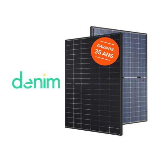 [1-054-065] Denim Solar - U N3 440 BTG 108H - Biverre 2x2.0mm - Cadre noir - Transparent