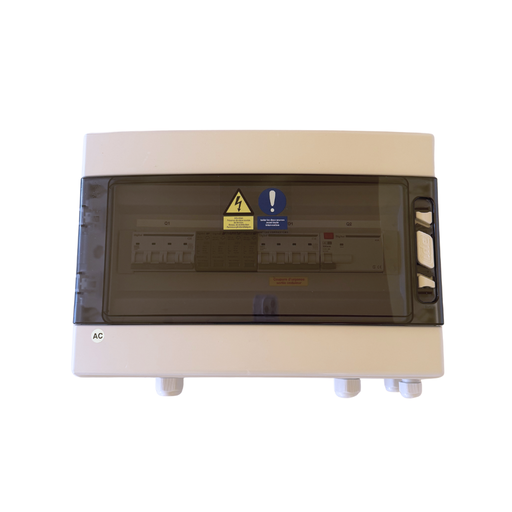 [4-096-006] WA Conception - Coffret AC 9kW Triphasé, protection onduleur 16A 400VAC, Différentiel 300mA Type AC, avec parafoudre AC Type 2