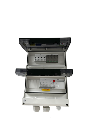 [4-096-008] WA Conception - Coffret AC 15/17kW Triphasé, protection 1 onduleur 32A 400VAC, Différentiel 300mA Type AC, avec Parafoudre 