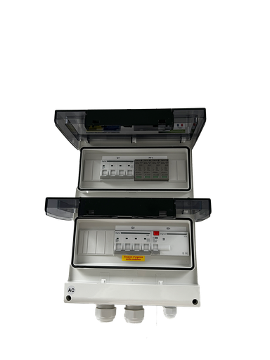 [4-096-012] WA Conception - Coffret AC 25/30kW Triphasé, protection 1 onduleur 50A 400VAC, Différentiel 300mA Type AC, avec Parafoudre