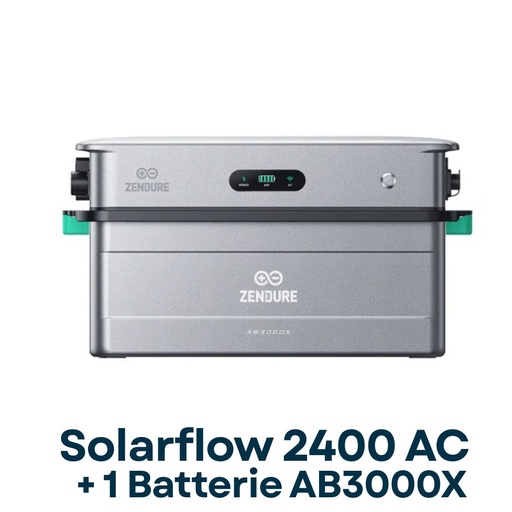 Kit Zendure Solarflow 2400AC + 1x AB3000X