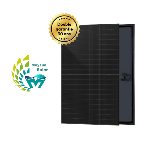 [1-105-001] Maysun Solar - MS515DJT-54HRB - 515 Wc - Biverre Bifacial Full Black Hétérojonction