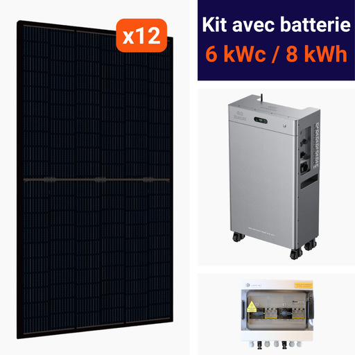 Kit avec batterie 6,24kWc / 8kWh - Zendure